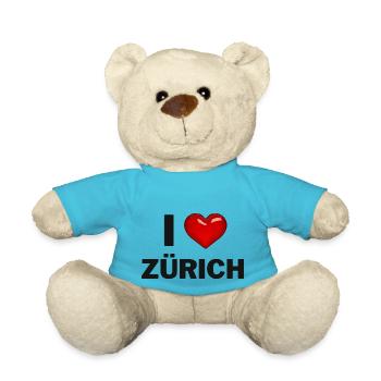 J’adore Zurich - Nounours - bleu outremer - Devant