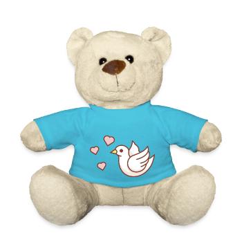 Taube - Teddy - Atollblau - Vorne
