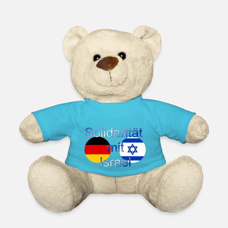 Solidarität mit Israel - Teddy - Atollblau
