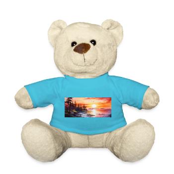 sunset - Teddy Bear - atoll blue - Front