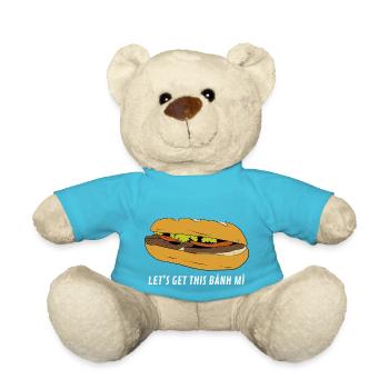 Vietnam Viet Banh Mi Brot Vietnamese I Geschenk - Teddy - Atollblau - Vorne