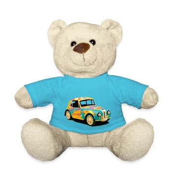 Vieille voiture abstraite - Nounours - bleu outremer - Devant