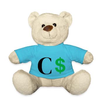 Letter c dollar - Teddy Bear - atoll blue - Front
