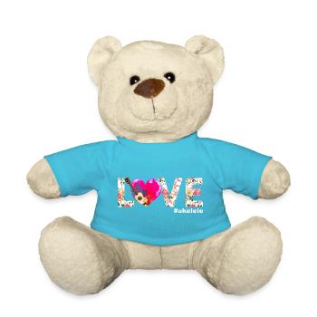 Hawaiian Ukulele Uke Love - Teddy - Atollblau - Vorne