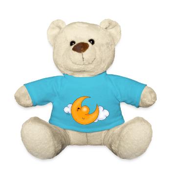 Dear Moon - Teddy Bear - atoll blue - Front