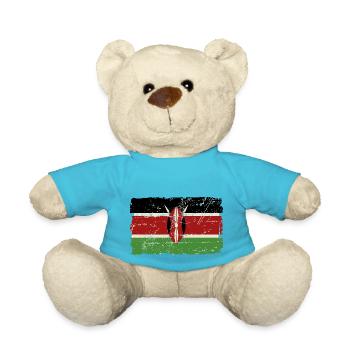 Kenya Vintage Flag - Teddy - Atollblau - Vorne