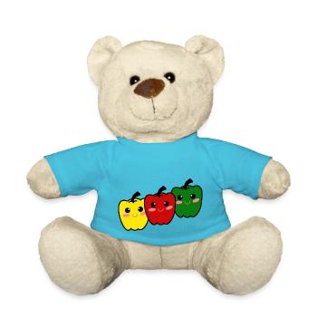Poivrons heureux - Nounours - bleu outremer - Devant