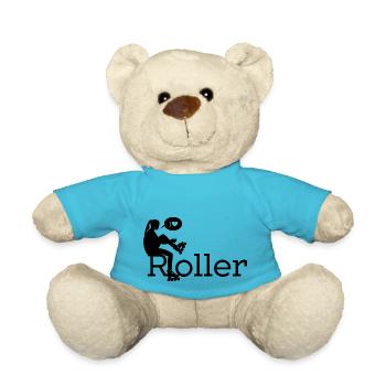 Ich liebe Inlineskaten - Teddy - Atollblau - Vorne