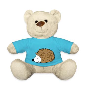 hedgehog 02 - Teddy Bear - atoll blue - Front
