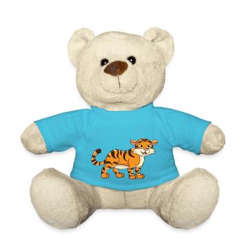 tiger - Teddy Bear - atoll blue - Front