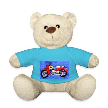 Kultmoped DDR - Teddy - Atollblau - Vorne