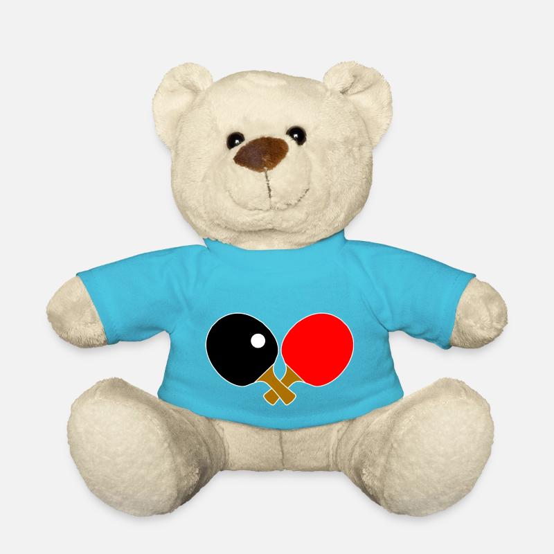 Table tennis table tennis bat Table tennis ball - Teddy Bear - atoll blue