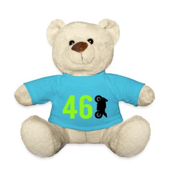 Motorcycle 46 Motorsport - Teddy Bear - atoll blue - Front