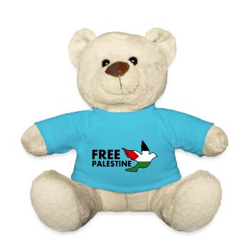 Free palestine - Teddy - Atollblau - Vorne