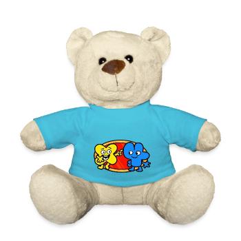 Personnages en forme mignonne - Nounours - bleu outremer - Devant