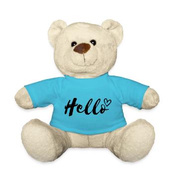 Bonjour - Nounours - bleu outremer - Devant