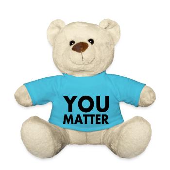 You matter - Teddy Bear - atoll blue - Front
