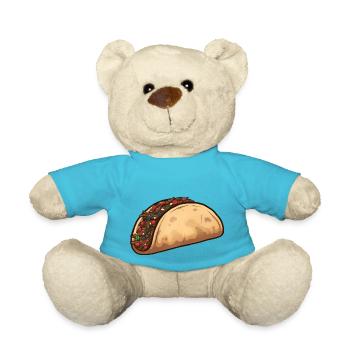Cartoon Taco - Teddy Bear - atoll blue - Front