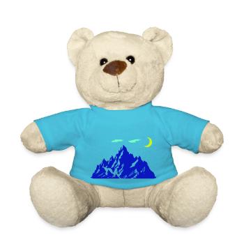 Croissant de la montagne - Nounours - bleu outremer - Devant
