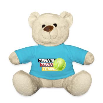 Tennis Elegance : Noir, Rouge, Or - Nounours - bleu outremer - Devant