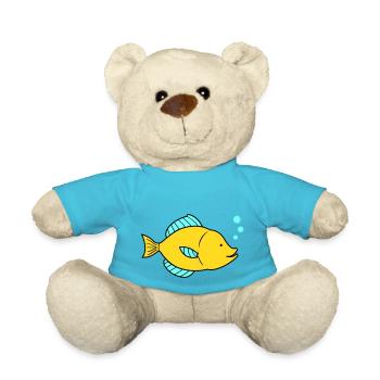 fisch comic - Teddy - Atollblau - Vorne