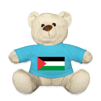 Free Palestine - Teddy Bear - atoll blue - Front