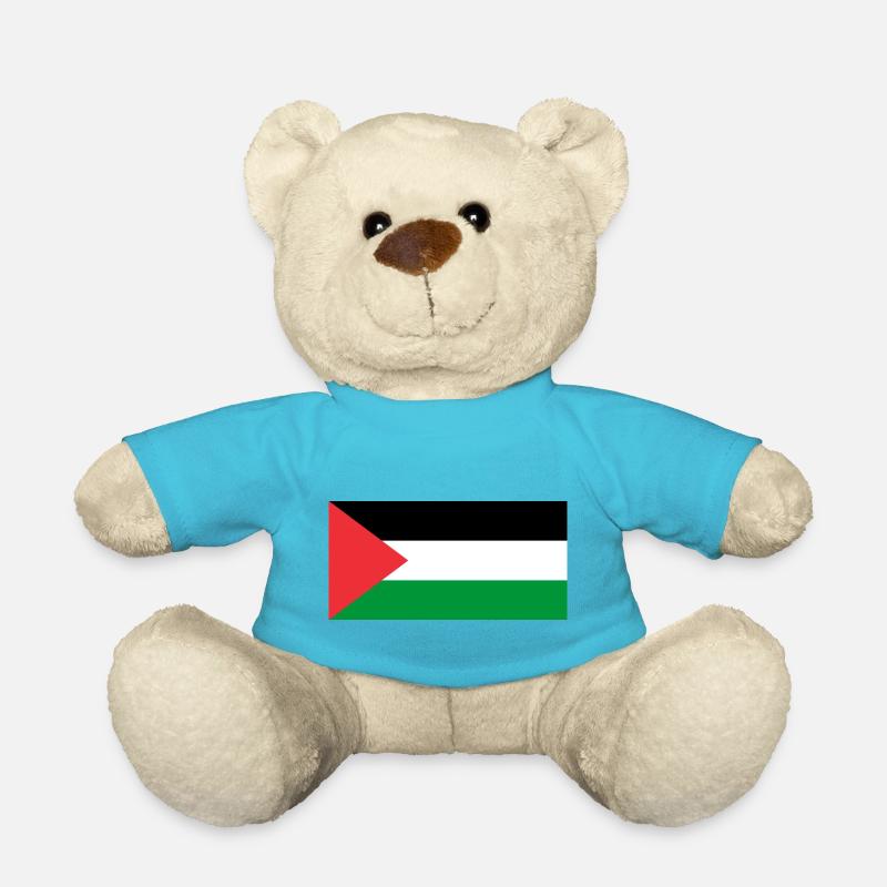 Free Palestine - Teddy Bear - atoll blue