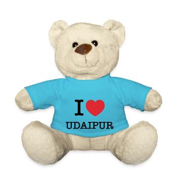 J’aime Udaipur | Udaipur | J’ai le cœur d’Udaipur | Inde - Nounours - bleu outremer - Devant