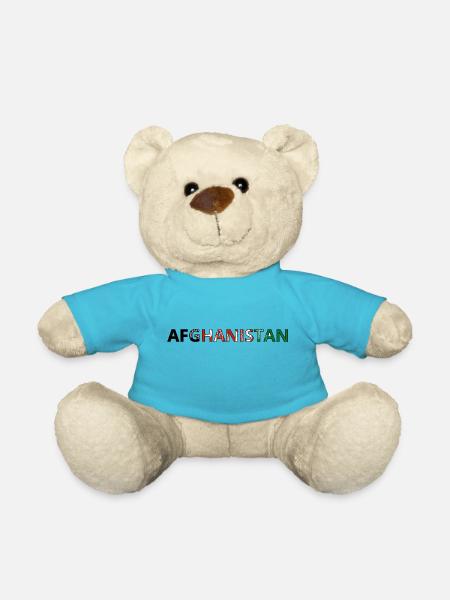 Drapeau Afghanistan - Nounours - bleu outremer