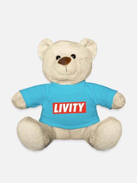 Livity Jah Rastafari Rasta One Love INI Roots - Teddy - Atollblau