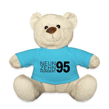 Jahrgang 1995 geboren - Teddy - Atollblau - Vorne