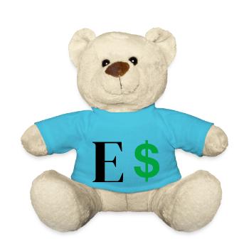 Buchstabe E Dollar - Teddy - Atollblau - Vorne