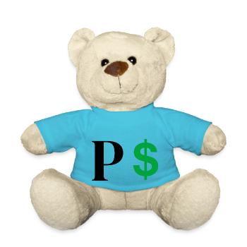 Buchstabe p Dollar - Teddy - Atollblau - Vorne