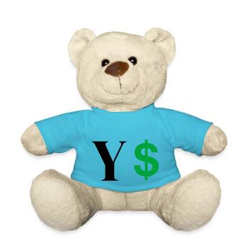 Letter y dollar - Teddy Bear - atoll blue - Front