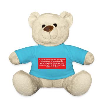 The Social Democrats' Satirical Illustration - Teddy Bear - atoll blue - Front