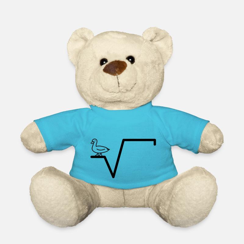 Mathe Ente Wurzel Schule, Uni Witze - Teddy - Atollblau