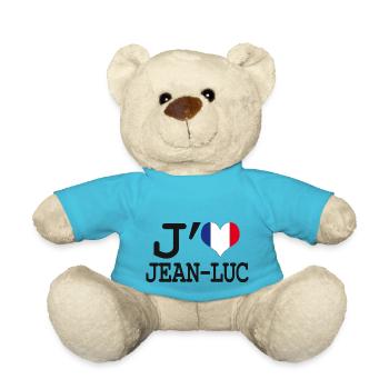 j'aime jean-luc - Nounours - bleu outremer - Devant