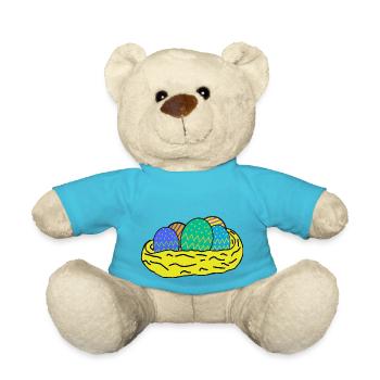 Ostereier - Teddy - Atollblau - Vorne