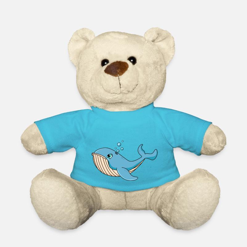 baleine - Nounours - bleu outremer