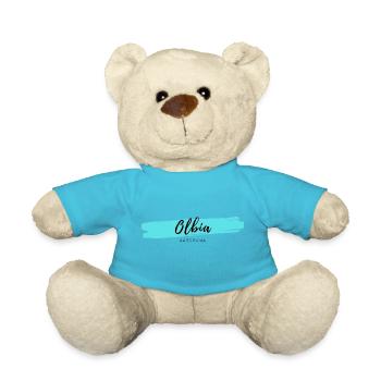 Olbia Sardinien Italien Logo Minimalistisch Blau Himmel - Teddy - Atollblau - Vorne