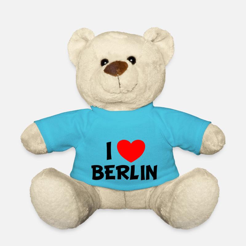 Das Berlin Design - I Love Berlin - Teddy - Atollblau