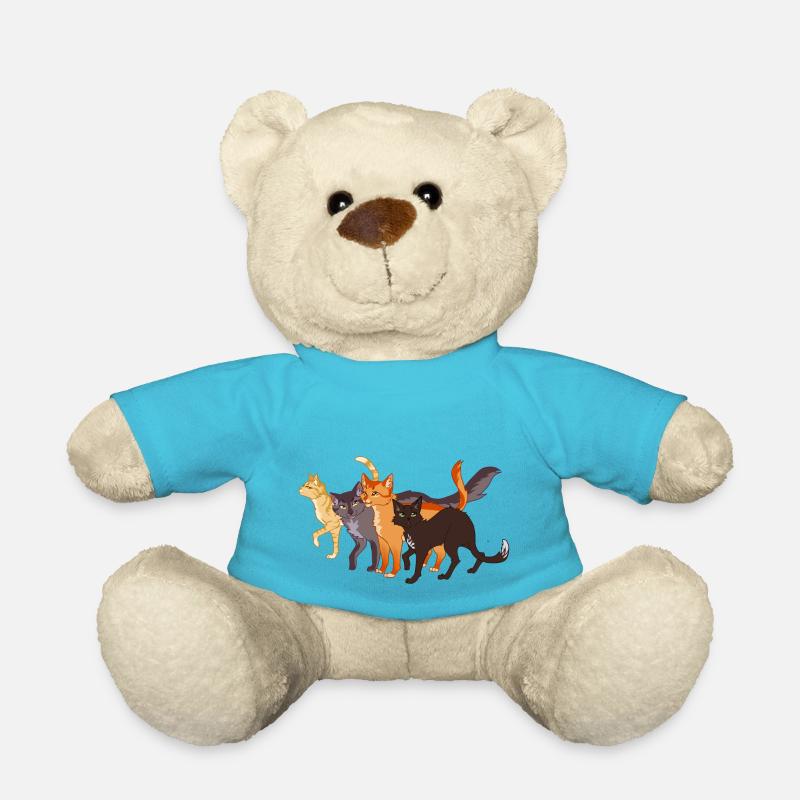 Warrior Cats Feuerstern Firestar Greystripe Katze - Teddy - Atollblau