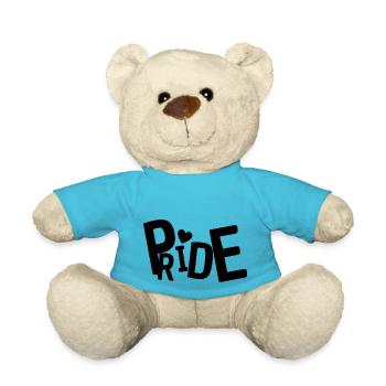 Pride Schriftzug - Teddy - Atollblau - Vorne