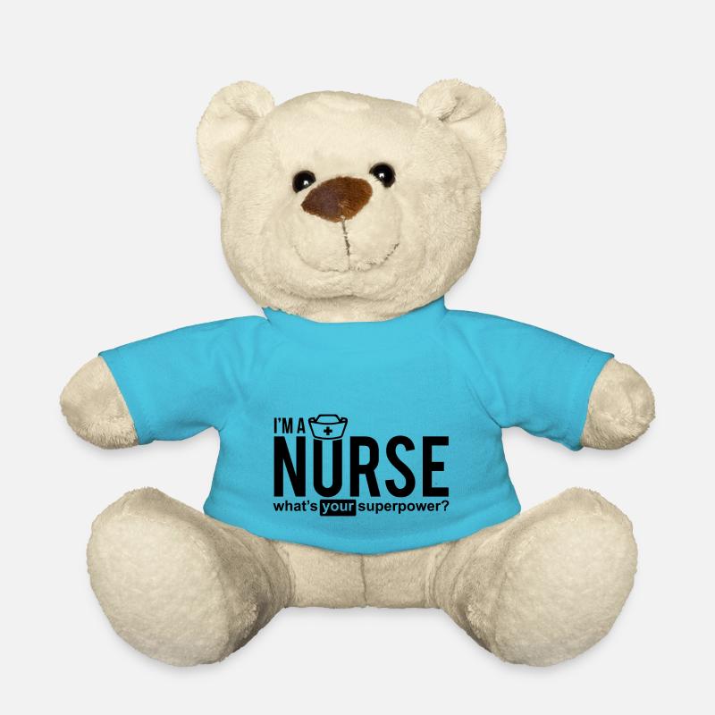 Krankenschwester - Teddy - Atollblau