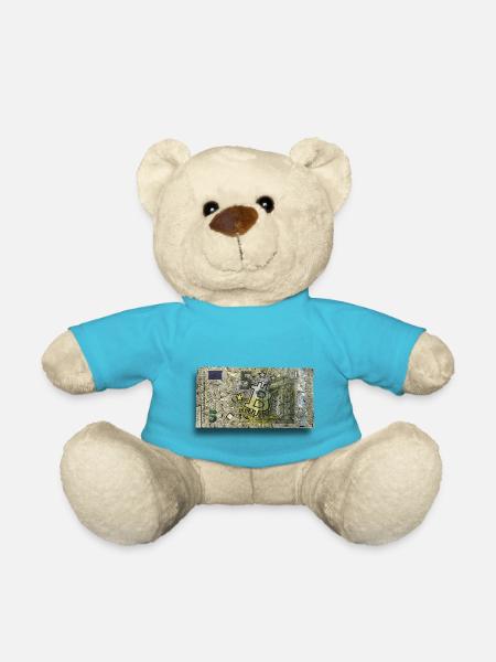 5 Bitcoins - Nounours - bleu outremer