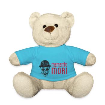 Memento mori / Latin quotation - Teddy Bear - atoll blue - Front