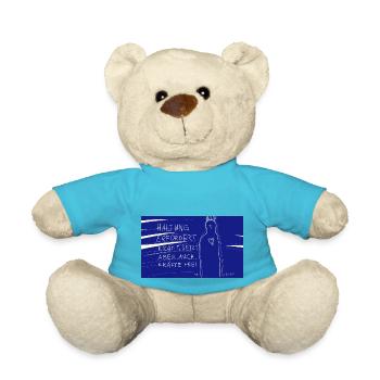 Haltung erfordert Kraft - Teddy - Atollblau - Vorne