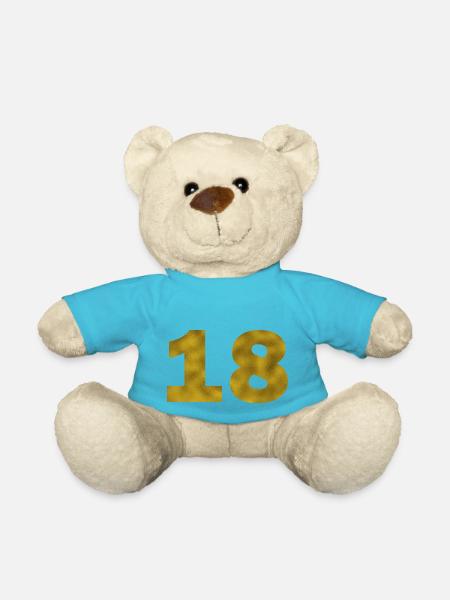 Anniversaire 18 ans - Nounours - bleu outremer