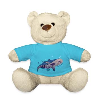 Whale Blue Whale - Teddy Bear - atoll blue - Front