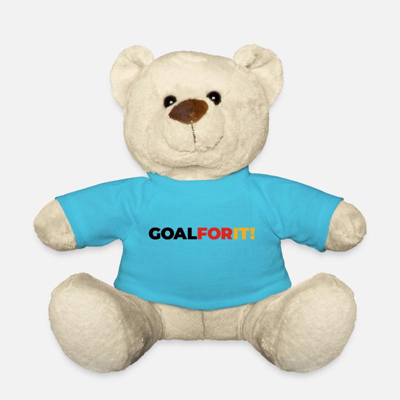 German Sports Teams - Goal For It! - Teddy Bear - atoll blue